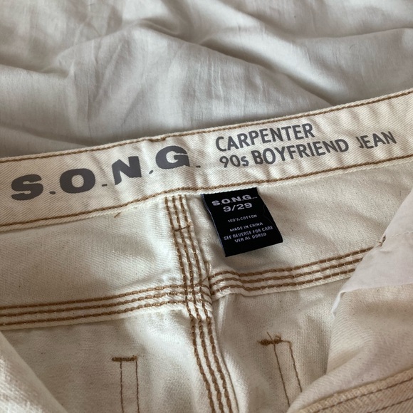 S.O.N.G. White 90s Jeans - Picture 4 of 4